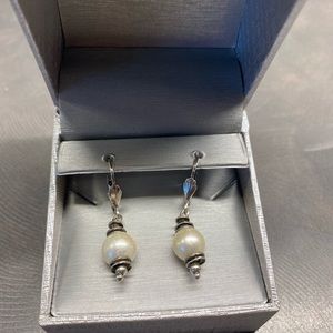 Silpada Sterling Silver Pearl Earrings